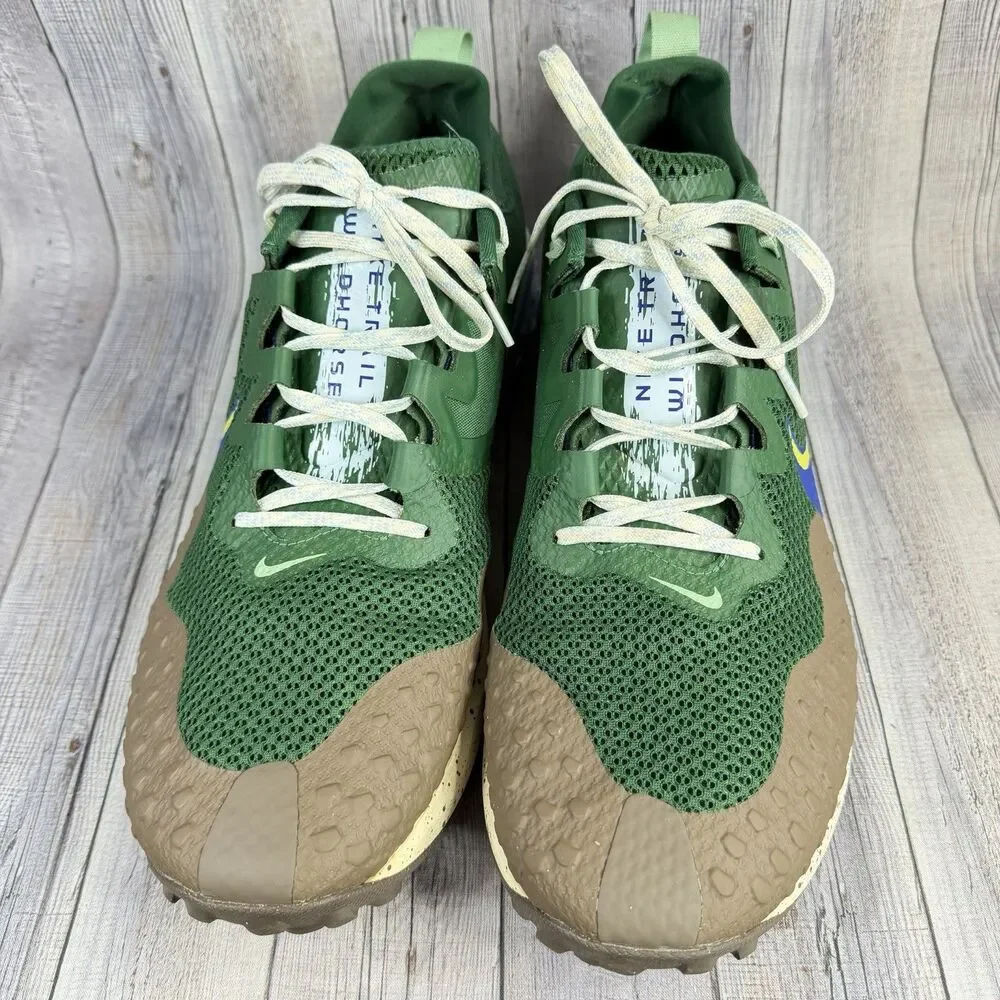 Nike Wildhorse 7 Trail Running Shoes Men’s Sz 14 Green Blue Sneakers CZ1856-303
